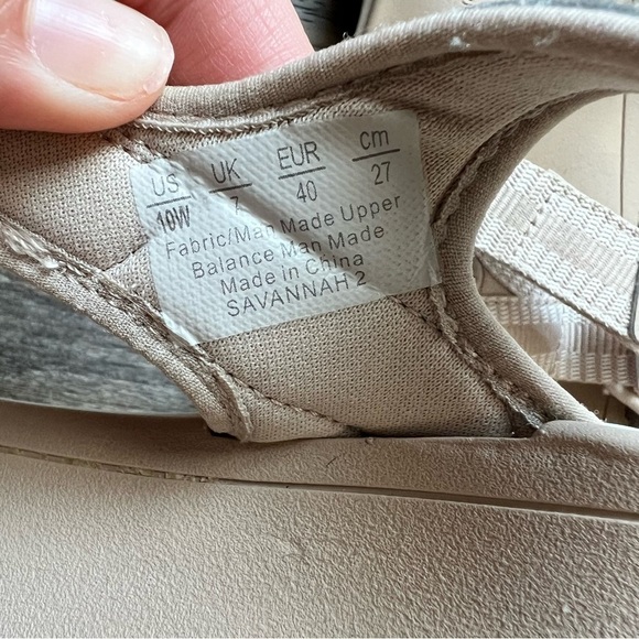 Ryka Beige Savannah 2 Q Contour Footbed Orthotic Sandals 10 W - Picture 9 of 10